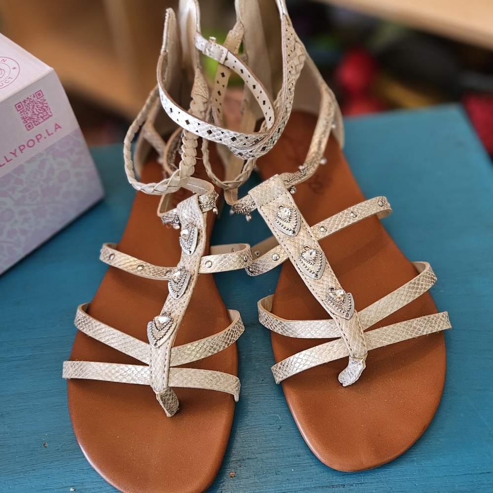 Jellypop Gladiator Sandals Like NEW, Size 10